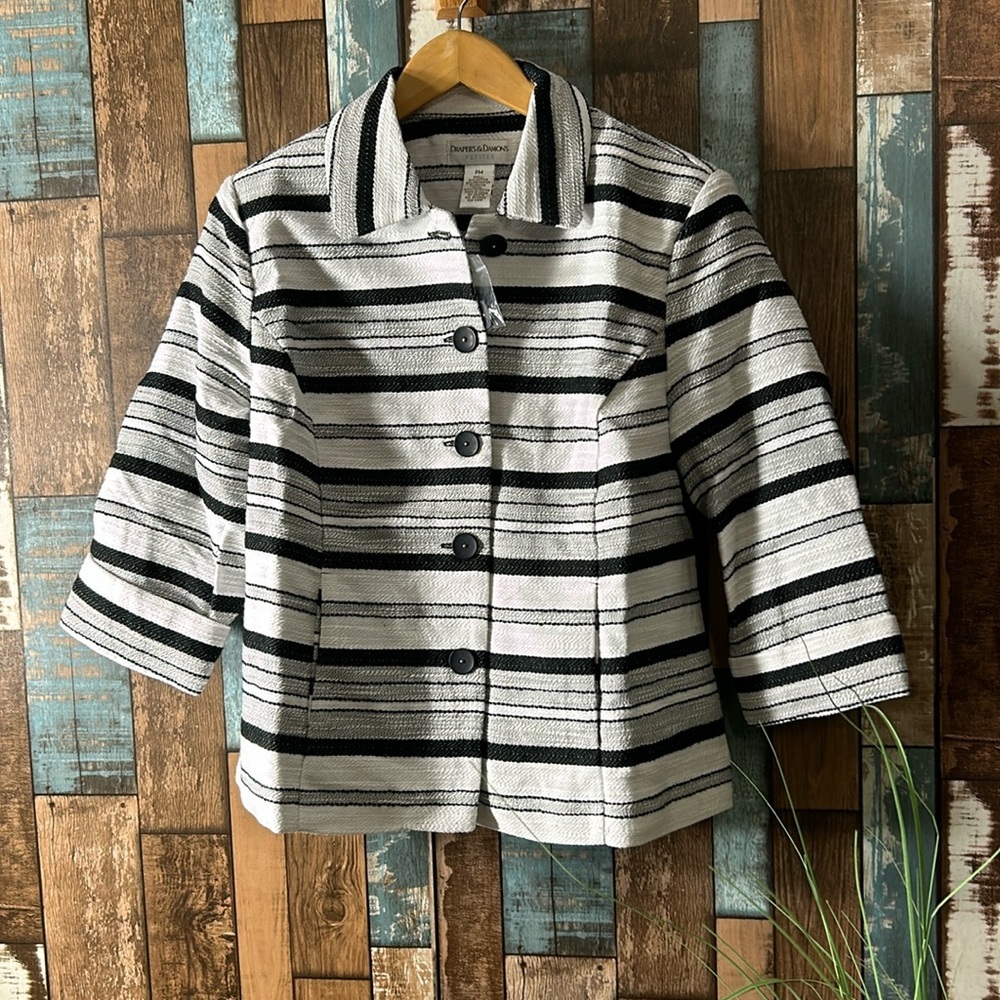 Draper’s & Damons pm striped jacket